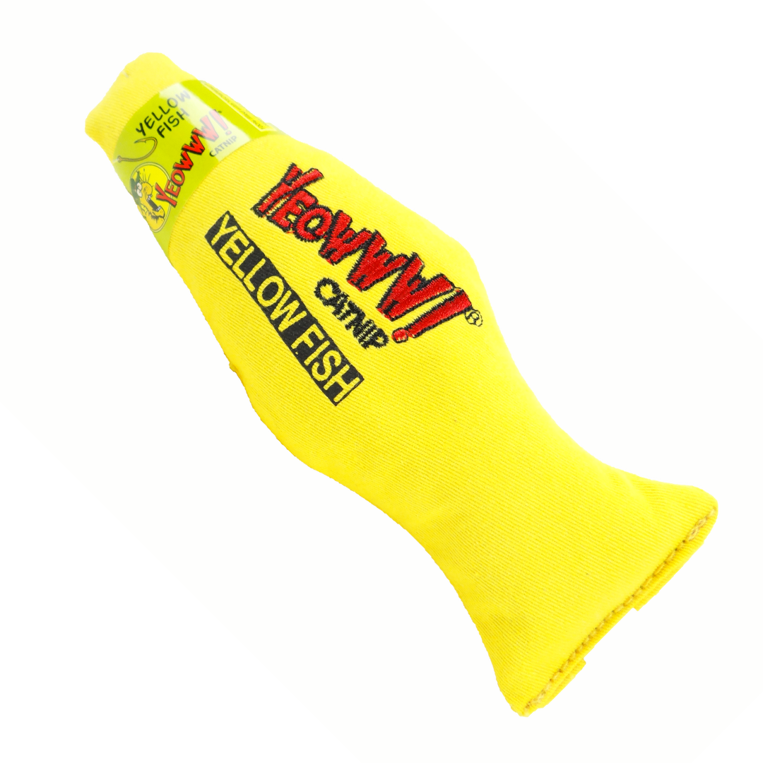 Yeowww! Fish Yellow Catnip Toy