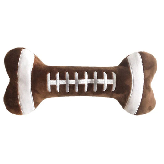 Football Bone Dog Toy (Multiple Sizes Available)