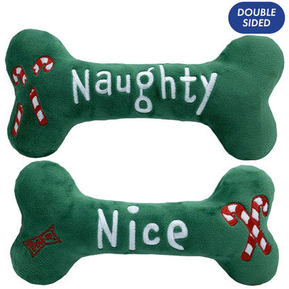 Naughty Nice Bone Dog Toy (Multiple Sizes Available)