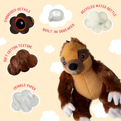 Snugarooz Sasha the Sloth Dog Toy