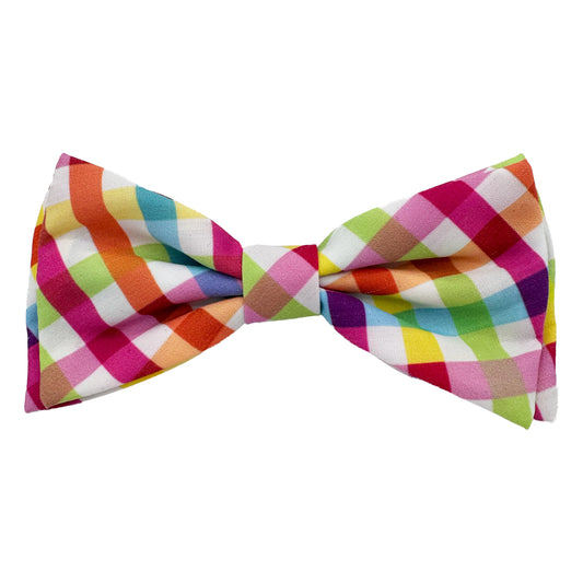 Yellow/Orange Checkered Bow Tie - Multiple Sizes Available