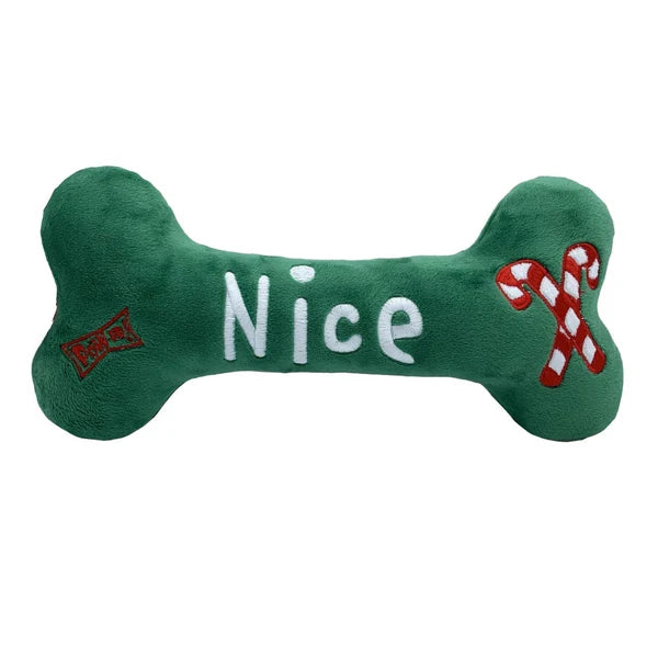 Naughty Nice Bone Dog Toy (Multiple Sizes Available)