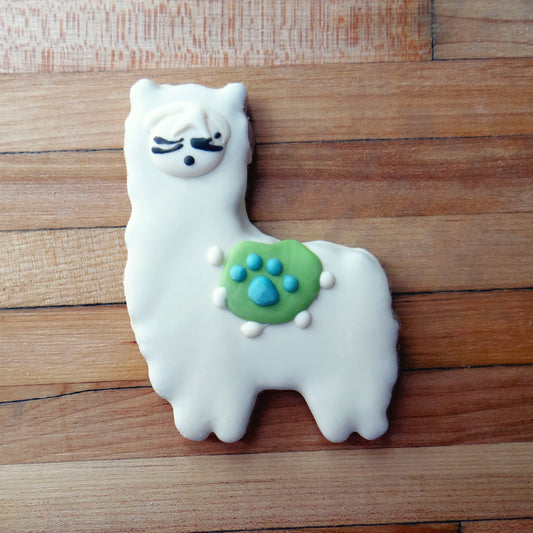 Frosted Llama Dog Treat